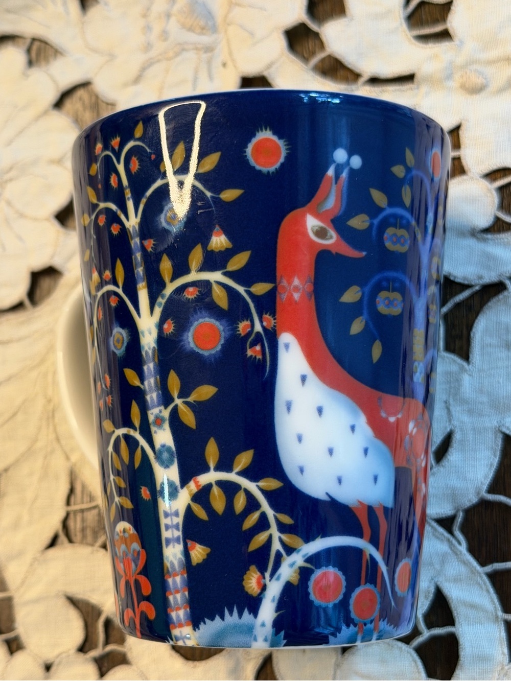iittala Deep Blue Peacock Mug -Taika